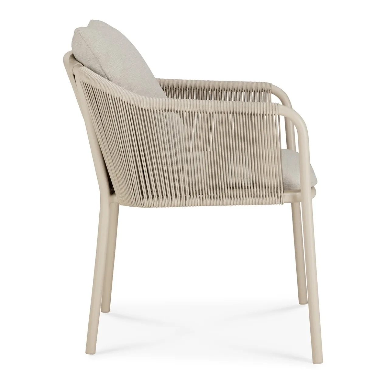 Tuinstoel Capitan met armleuning sand/koord