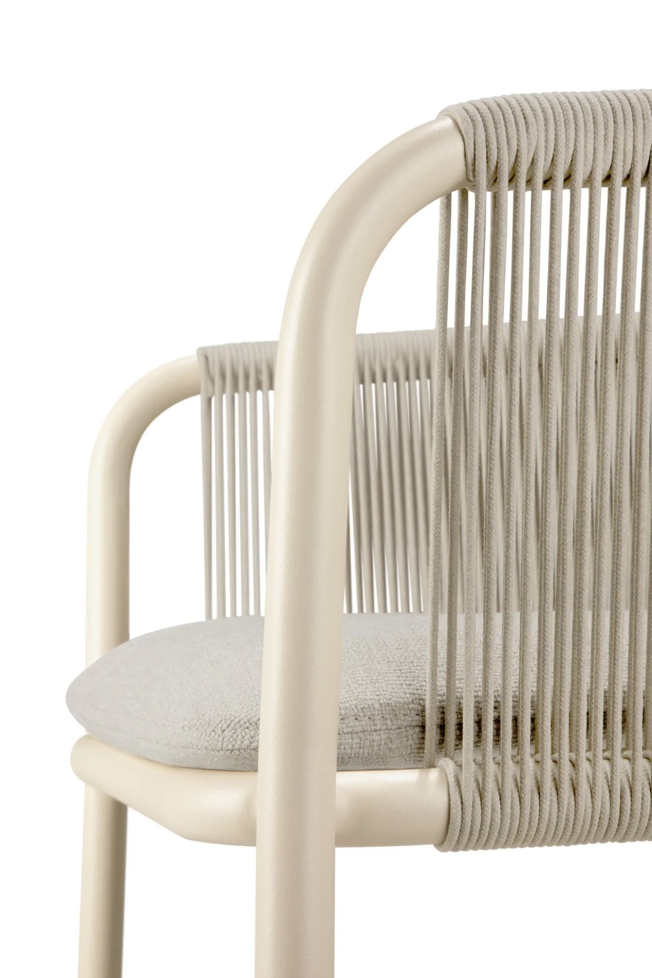 Tuinstoel Capitan met armleuning sand/koord