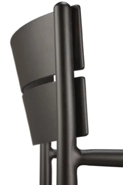 Tuinstoel Elin dark bronze/koord met armleuning