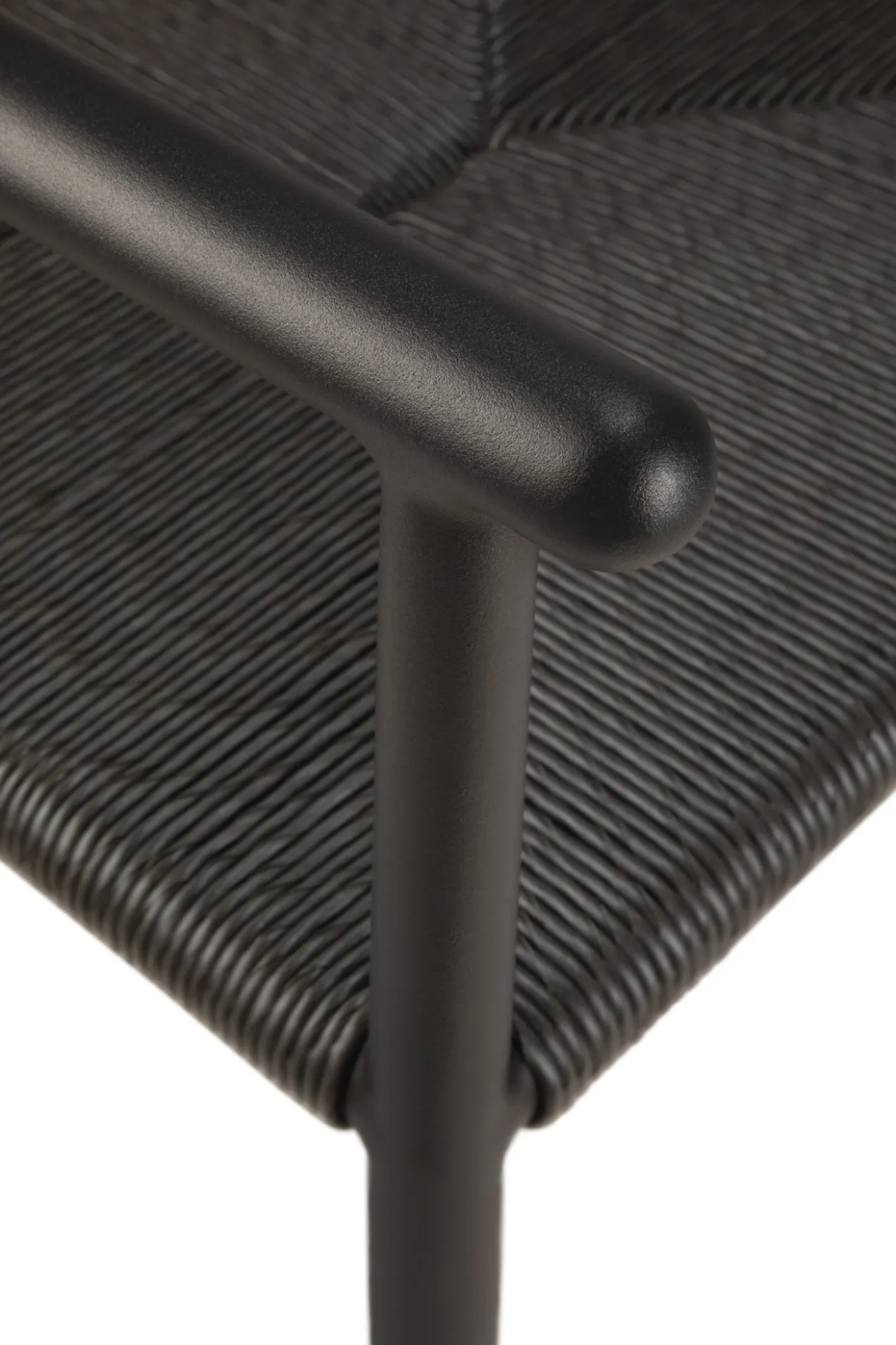 Tuinstoel Elin dark bronze/koord met armleuning
