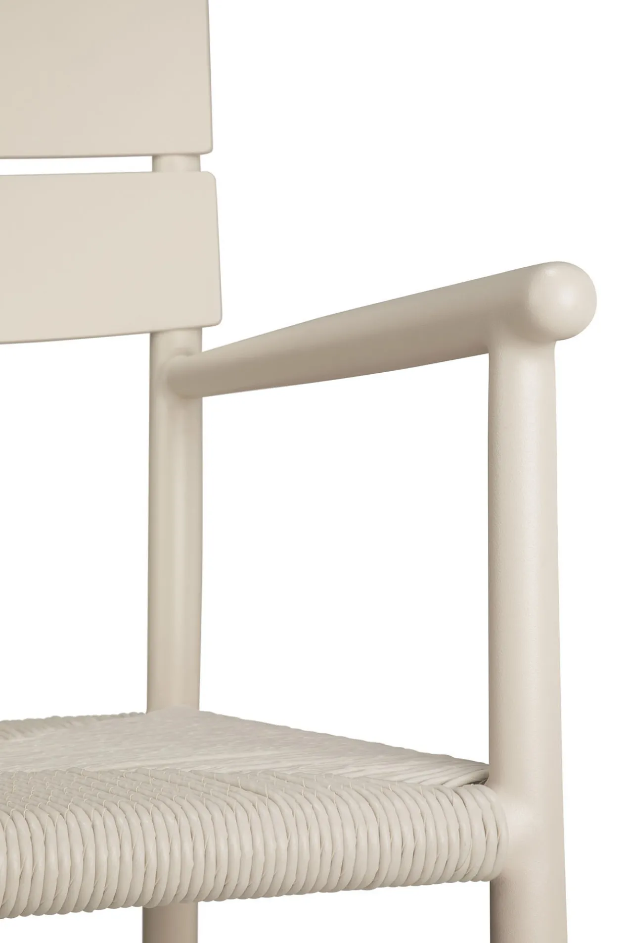 Tuinstoel Elin sand/koord met armleuning