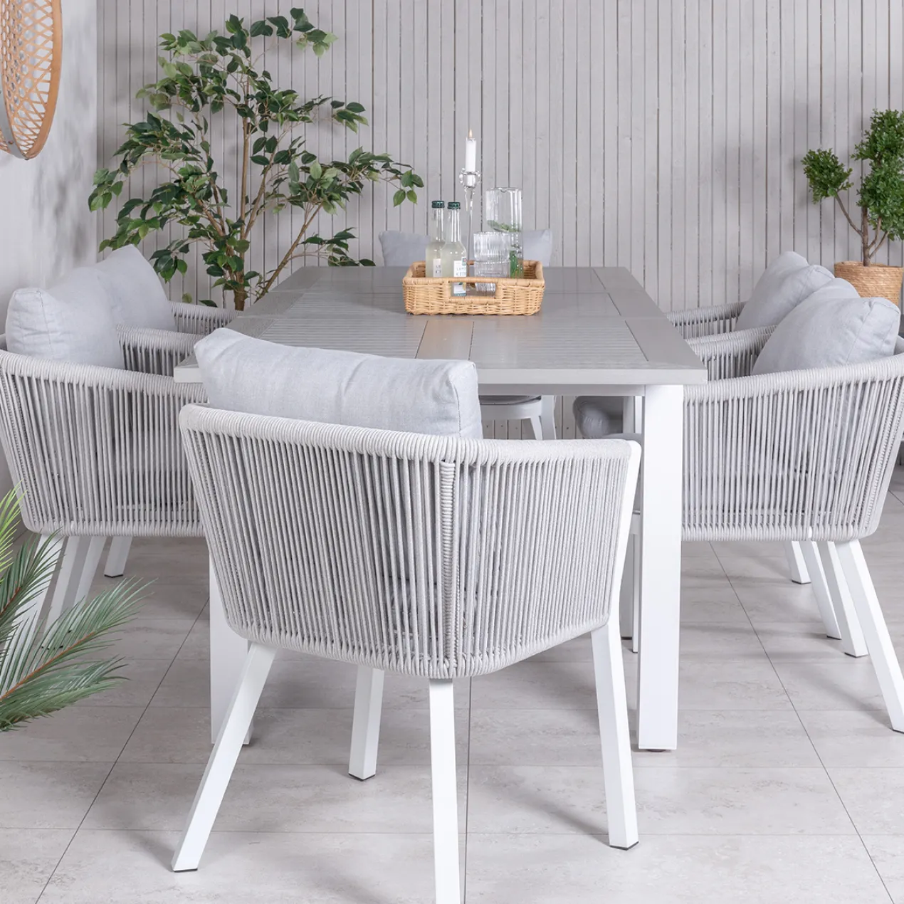 Tuinstoel Elly - set van 2 Grijs