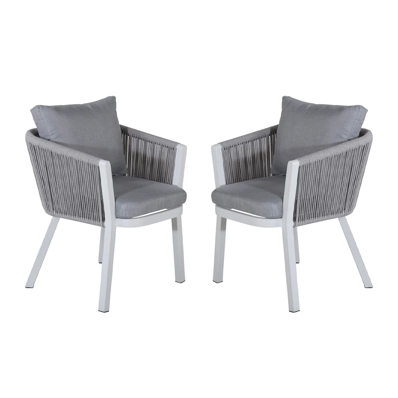 Tuinstoel Elly - set van 2 Grijs