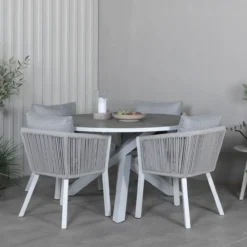 Tuinstoel Elly - set van 2 Grijs