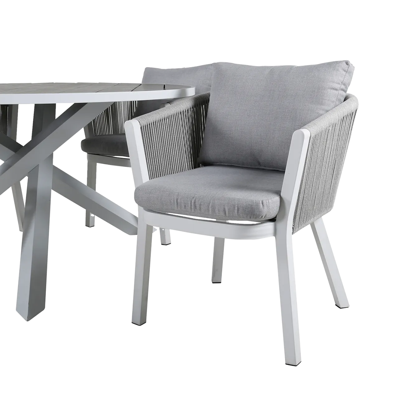 Tuinstoel Elly - set van 2 Grijs