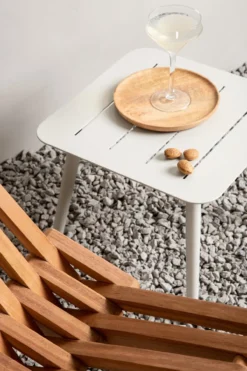 Tuinstoel Frida naturel inclusief hoofdkussen