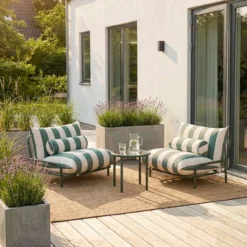 Tuinstoel Mollis lounge chair renesse olive