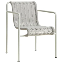 Tuinstoel Palissade Cord Dining met armleuning sky grey