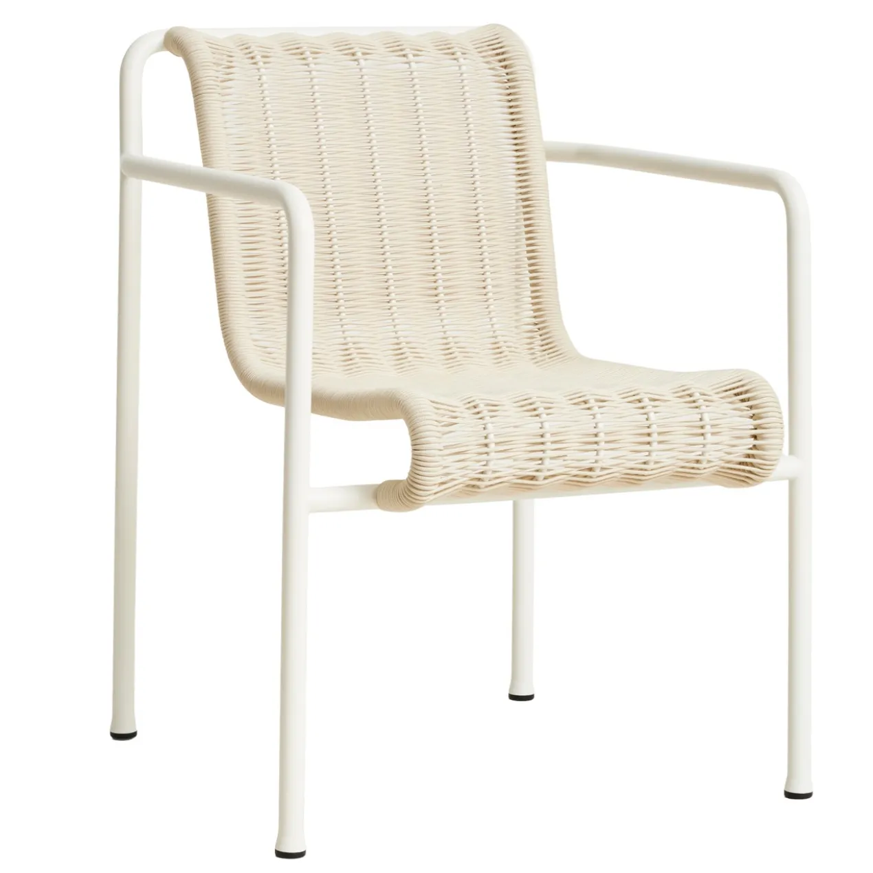 Tuinstoel Palissade Cord Dining met armleuning cream white