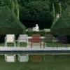 Tuinstoel Palissade Cord Dining met armleuning iron red