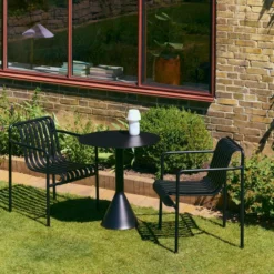 Tuinstoel Palissade met armleuning anthracite