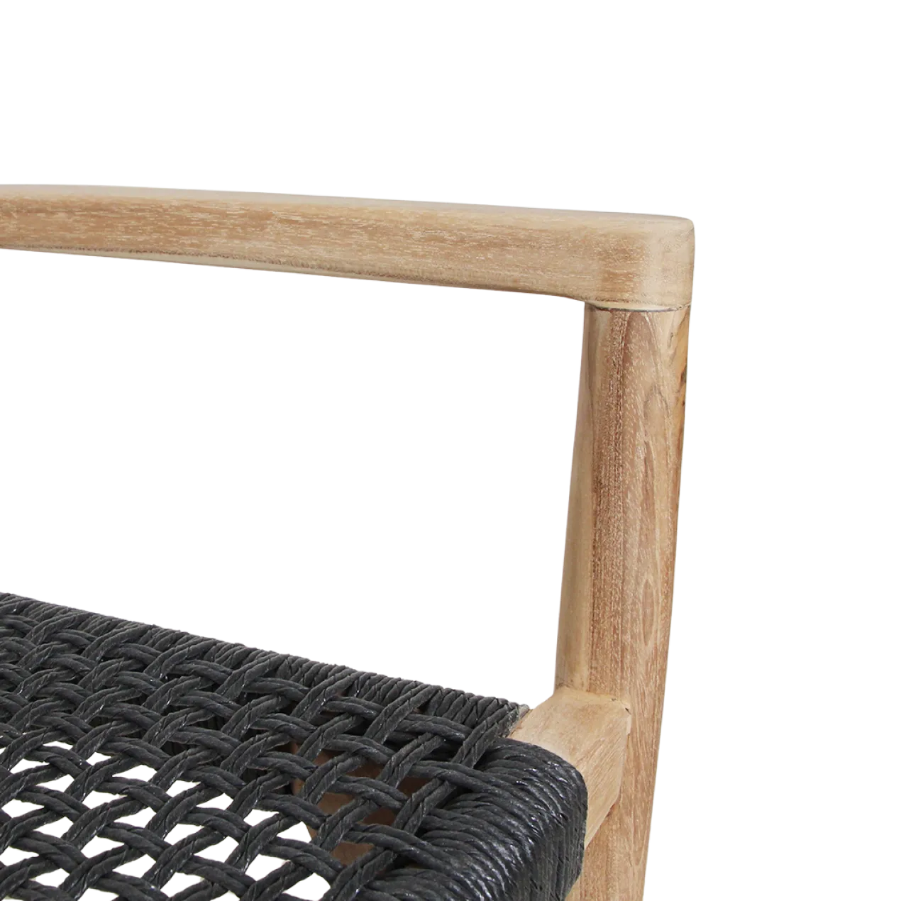 Tuinstoel Verano met armleuning zwart