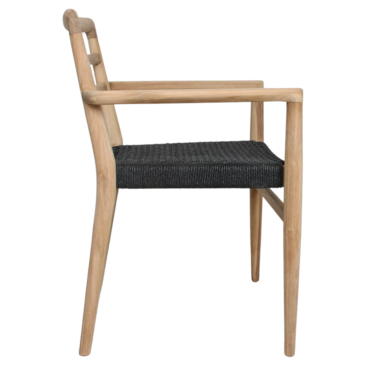 Tuinstoel Verano met armleuning zwart