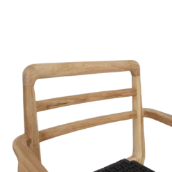 Tuinstoel Verano met armleuning zwart