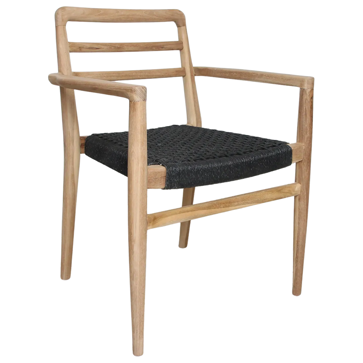 Tuinstoel Verano met armleuning zwart