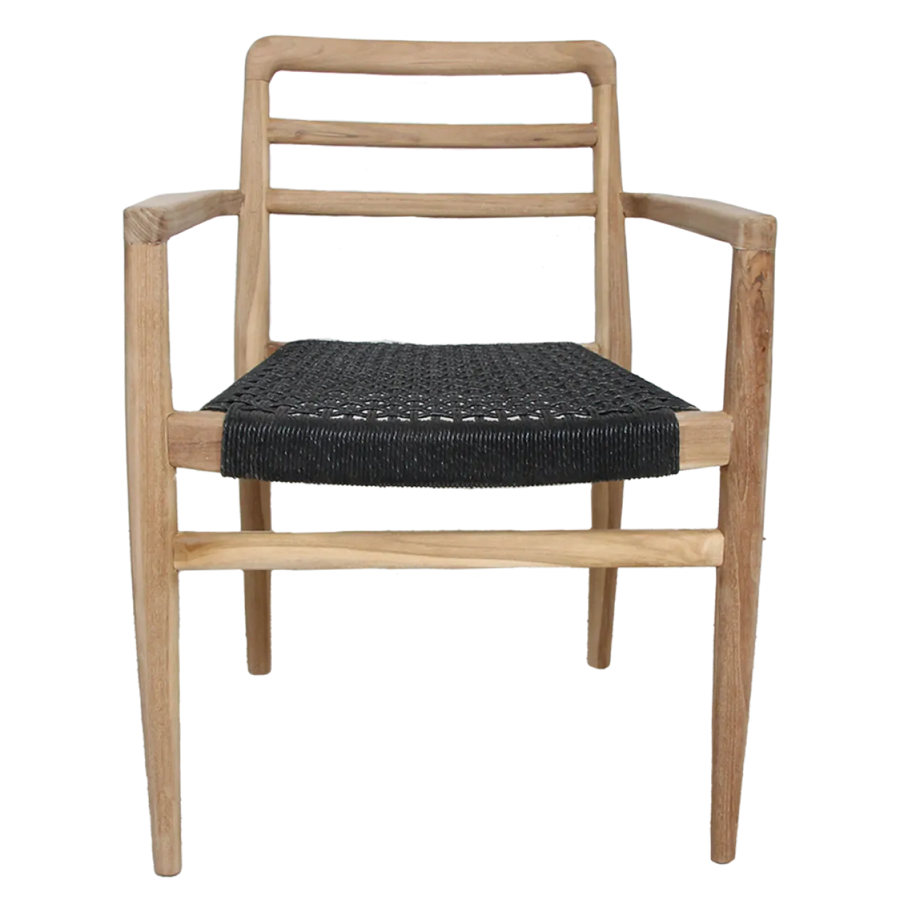 Tuinstoel Verano met armleuning zwart