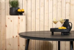 Tuintafel Aaron polywood zwart Zwart