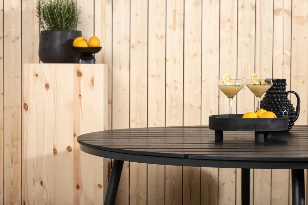 Tuintafel Aaron polywood zwart Zwart