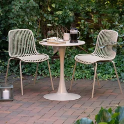 Tuintafel Amyra beige Ø60 cm