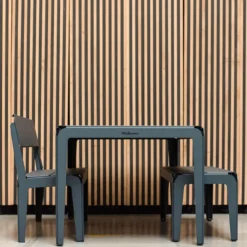 Tuintafel Bended 90x90 grey blue