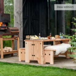 Tuintafel Forestry Raw 180x40
