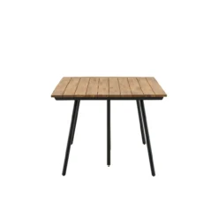 Tuintafel Joshua - met houten blad Zwart