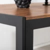 Tuintafel Lasse aluminium - houten tafelblad Zwart