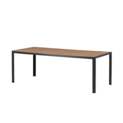 Tuintafel polywood Aaron - 205 x 90 cm Bruin