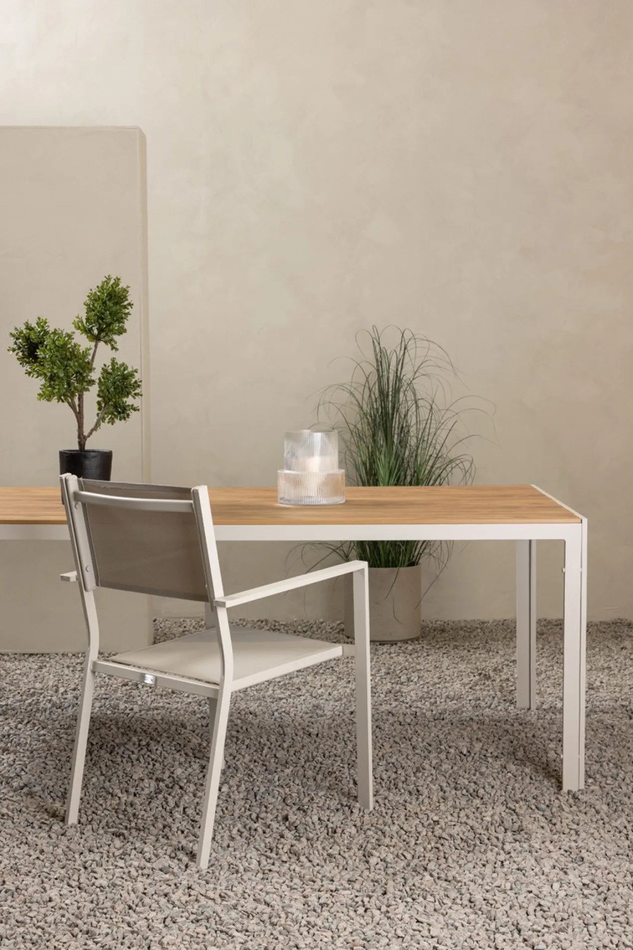 Tuintafel polywood Aaron - 205 x 90 cm Bruin