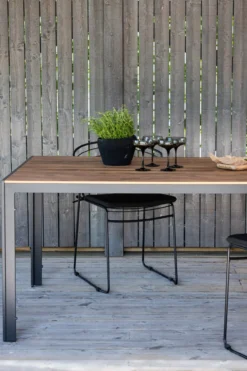 Tuintafel polywood Aaron - 205 x 90 cm Bruin