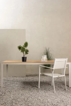Tuintafel polywood Aaron - 205 x 90 cm Beige