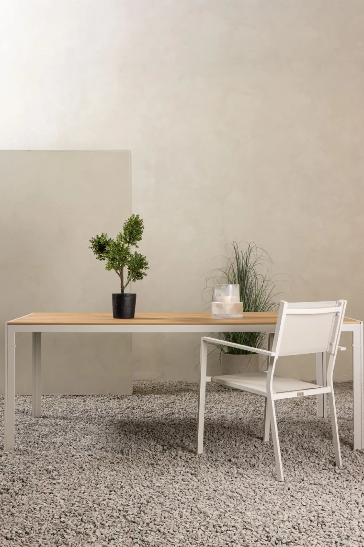 Tuintafel polywood Aaron - 205 x 90 cm Beige