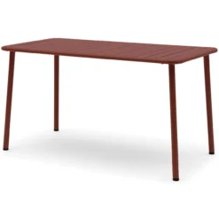 Tuintafel Ruben bordeaux 140x70x75