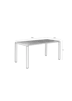 Tuintafel Vondel Groen 168,5 cm