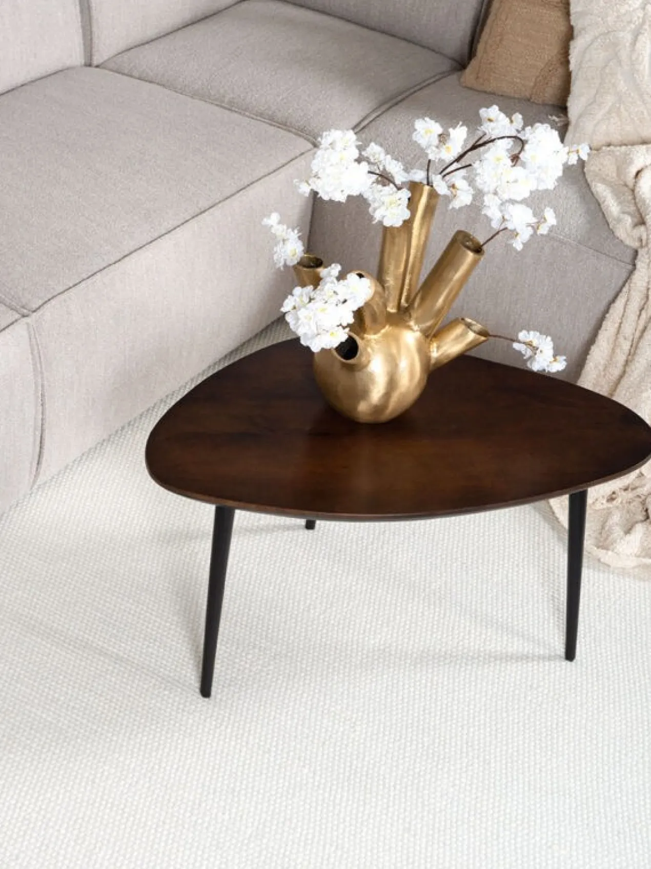Tulpenvaas goud medium