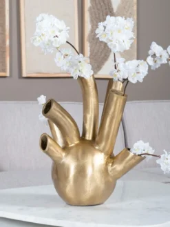 Tulpenvaas goud medium