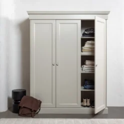 Tuve bijzettafel hout bruin/zwart