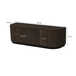 Tv-meubel Arlo Espresso Staand 140 cm
