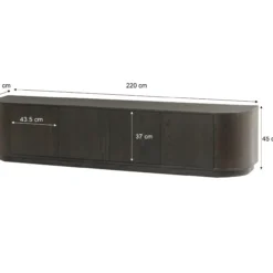 Tv-meubel Arlo Espresso Staand 220 cm