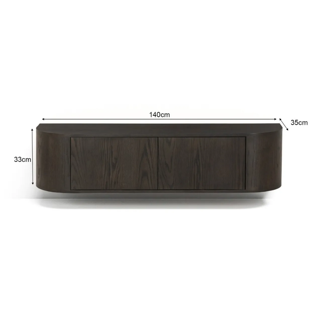 Tv-meubel Arlo Espresso Zwevend 140 cm