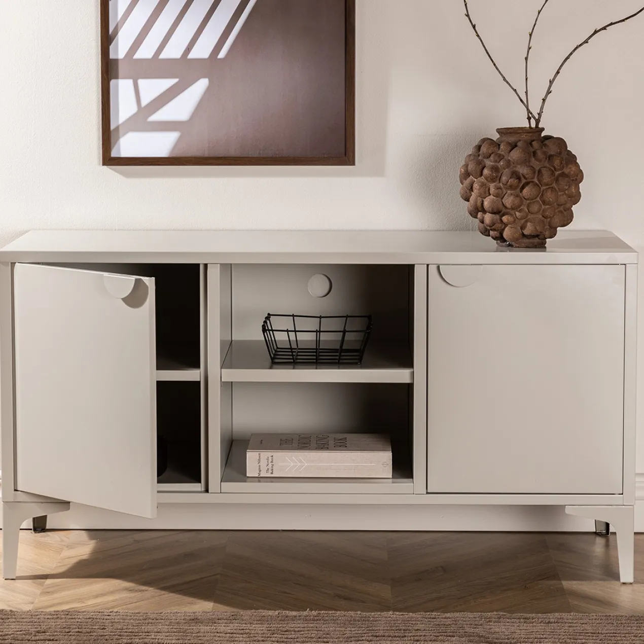 Tv-meubel Frederik metaal Beige