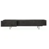 Tv-meubel Graphic teak zwart 240 cm