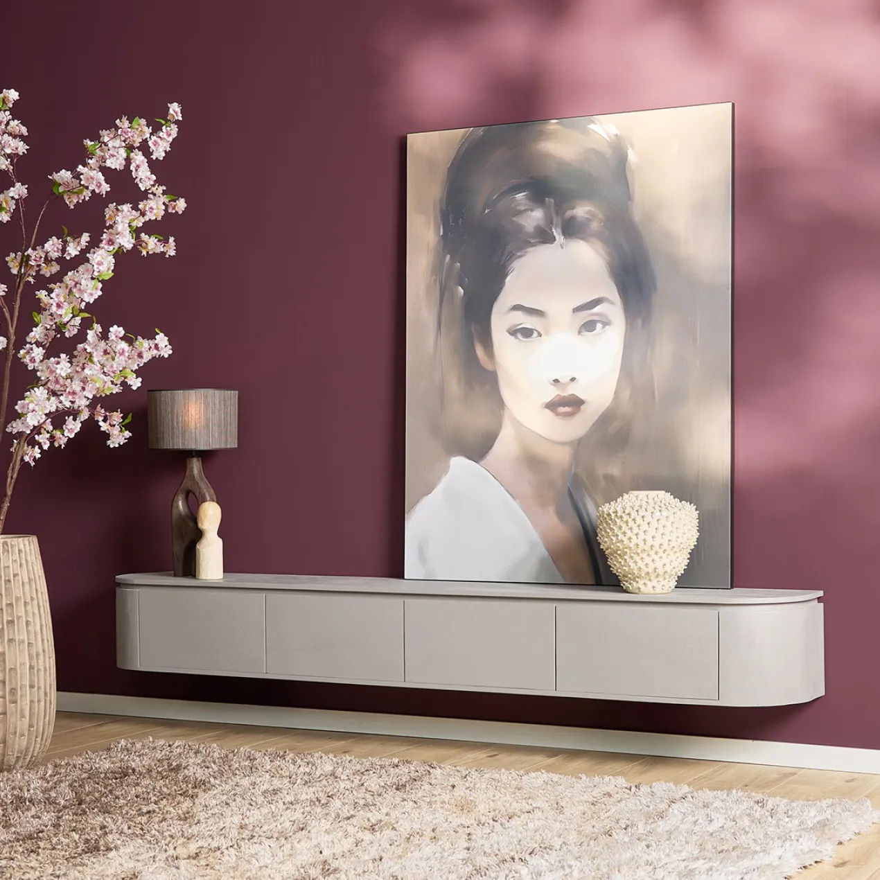 Tv meubel Houdini Taupe 240 cm