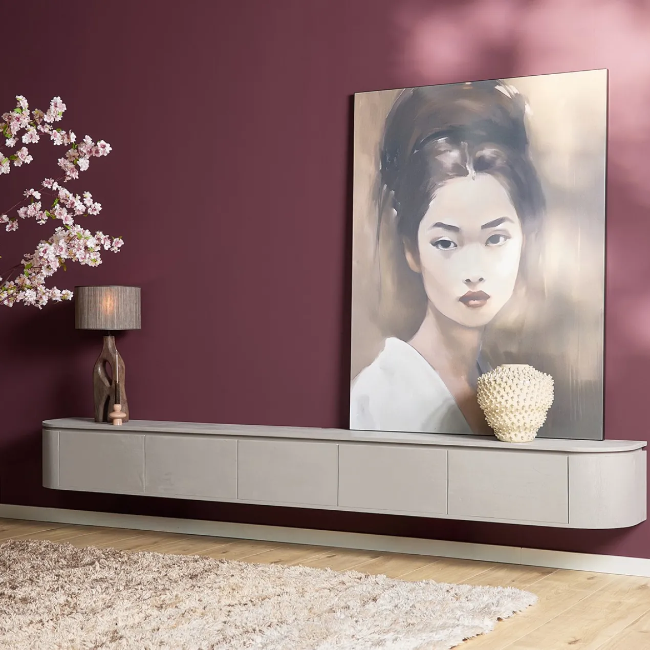 Tv meubel Houdini Taupe 280 cm