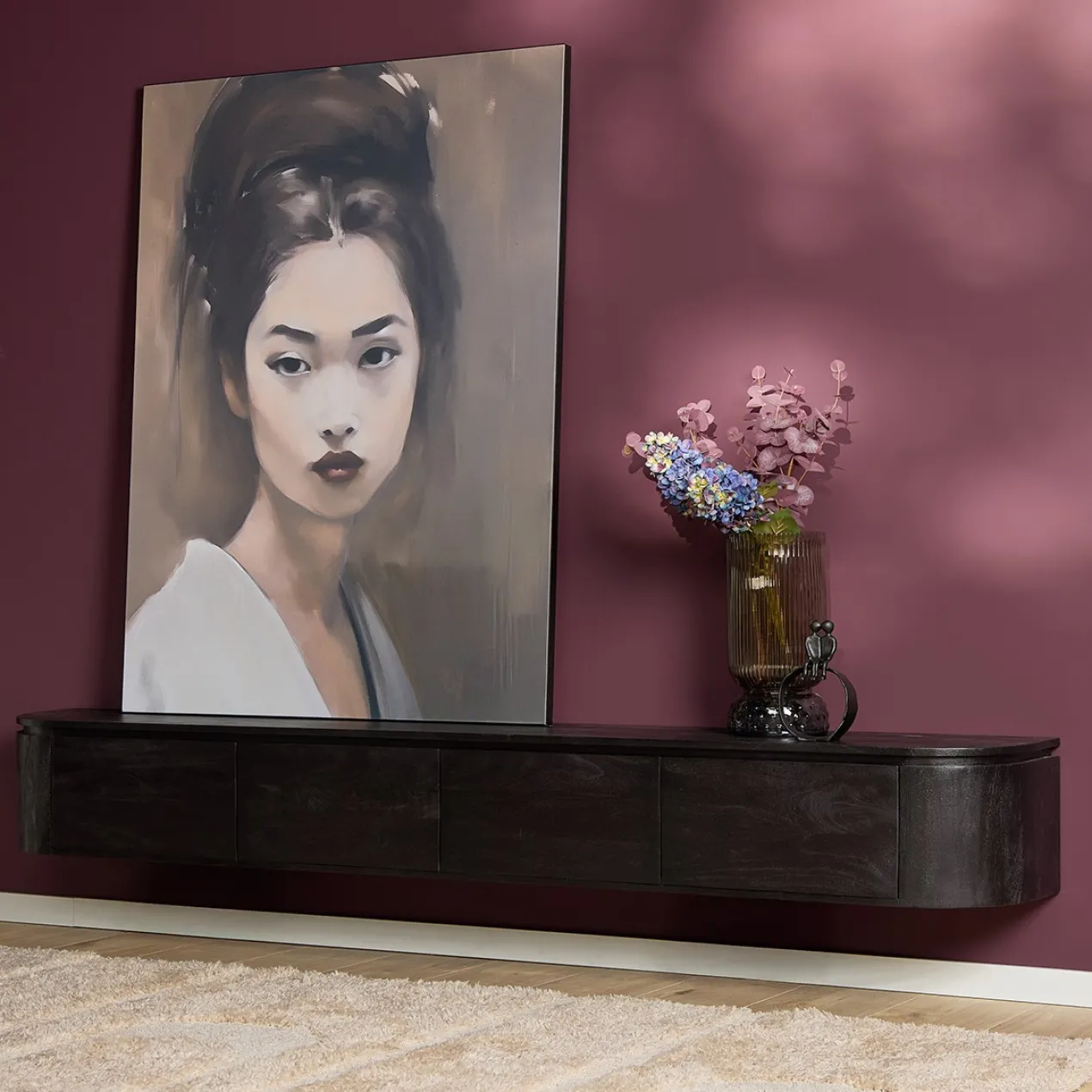 Tv meubel Houdini Zwart 240 cm