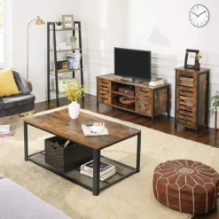 Tv meubel Indusign Indusign TV meubel met 2 deurtjes en 2 open compartimenten #1