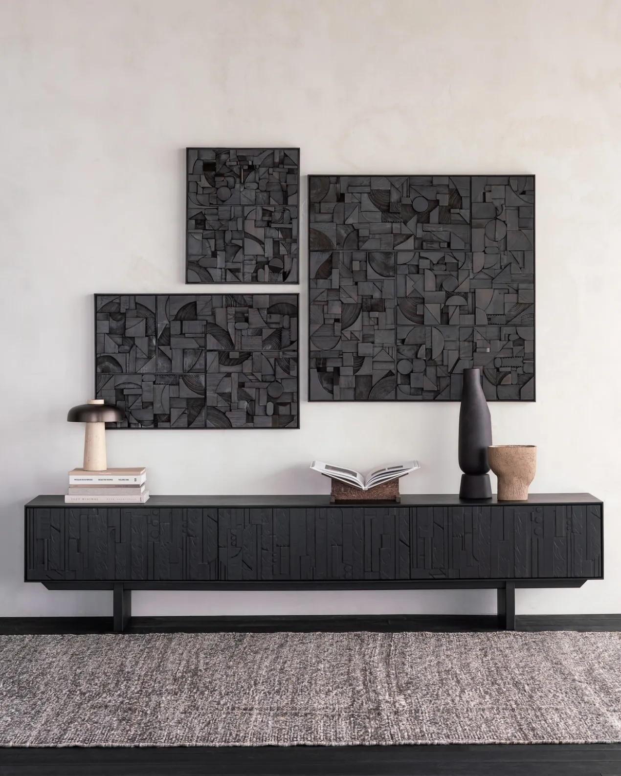 Tv-meubel Mosaic teak 242 cm