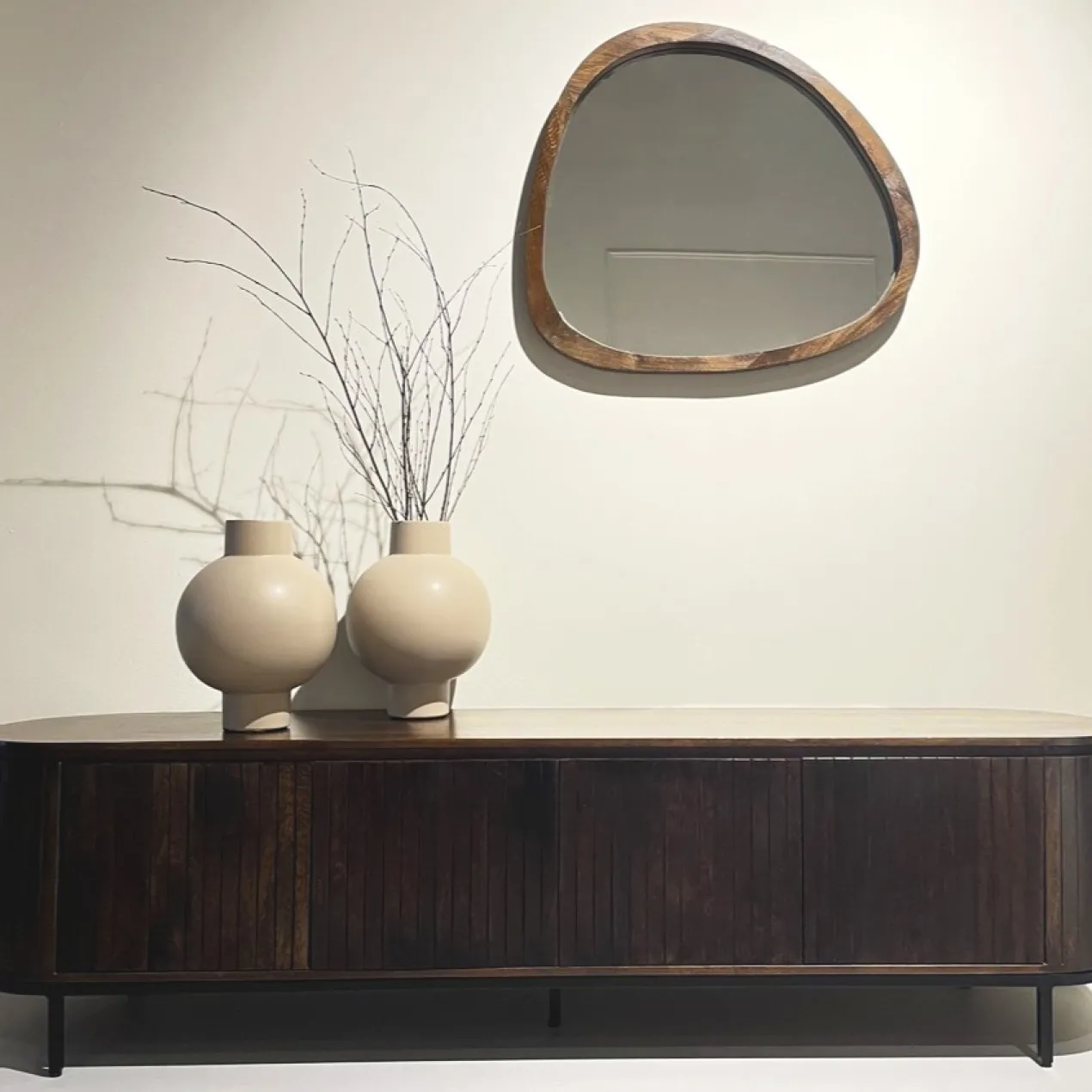 Tv-meubel Nairo epresso staand 170 cm