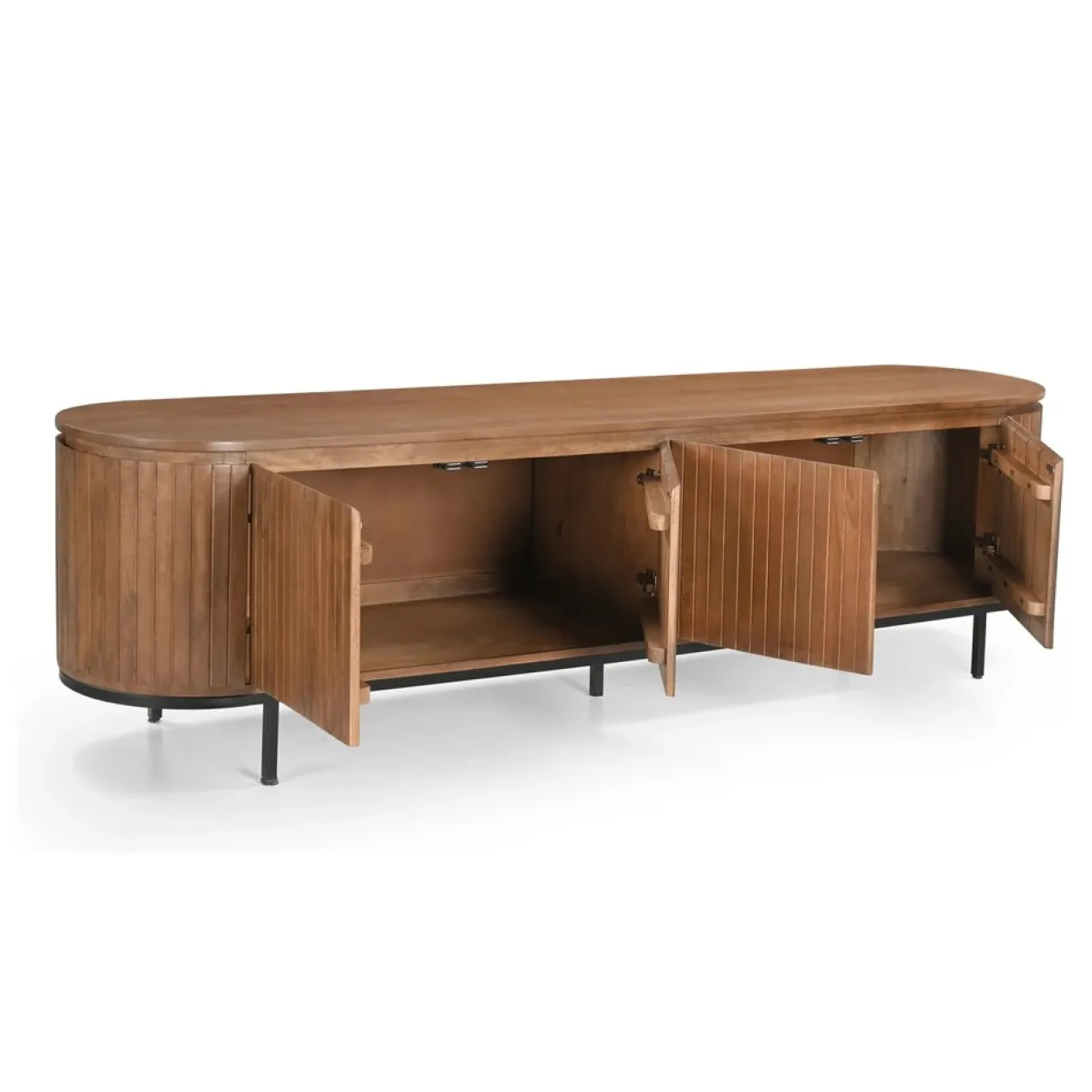 Tv-meubel Nairo naturel staand 210 cm