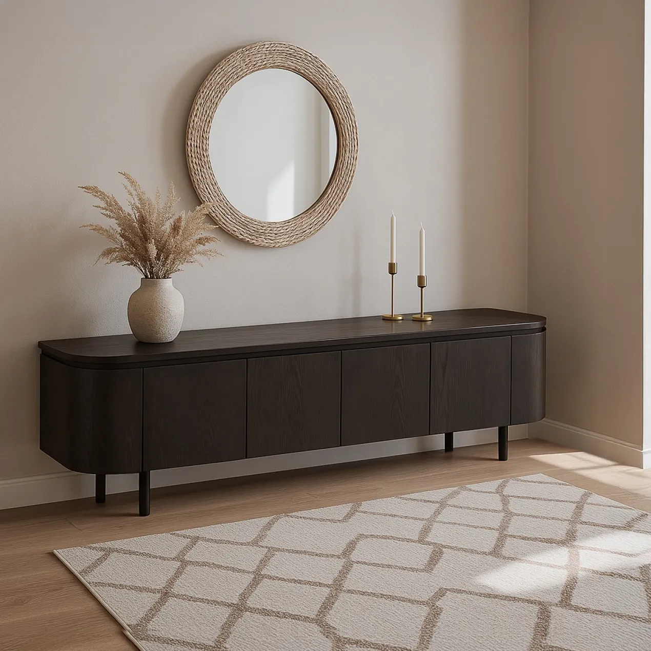 Tv-meubel Tavio espresso 210 cm